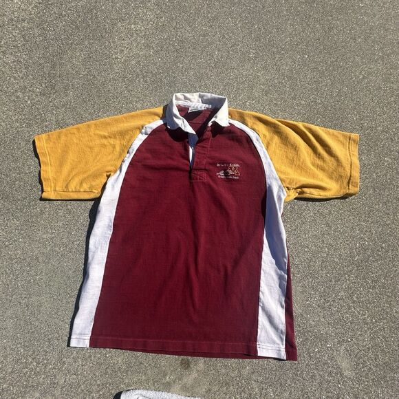 Barbarian Rugby Wear Polo Shirt Mens XXL University of Minnesota Heavyweight 90s - Picture 1 of 8
